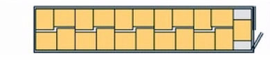 40ft Container 21 Standard Pallets