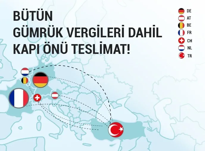 Tüm Gümrük Vergileri Dahil Kapıdan Kapıya Nakliye